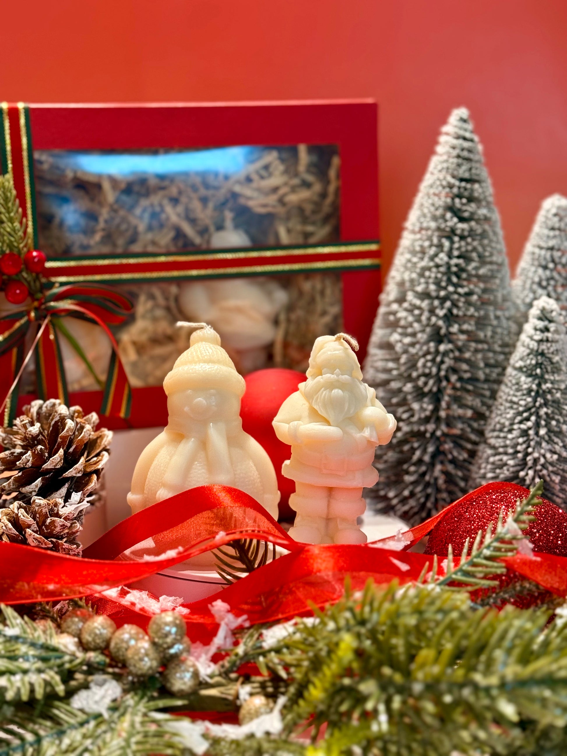 Coffret de Noël Bonhomme de Neige & Père Noël