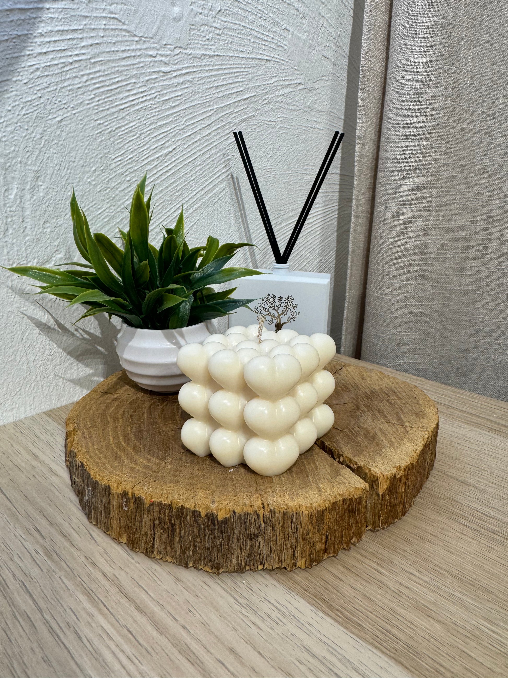 Bougie Bulle coeur