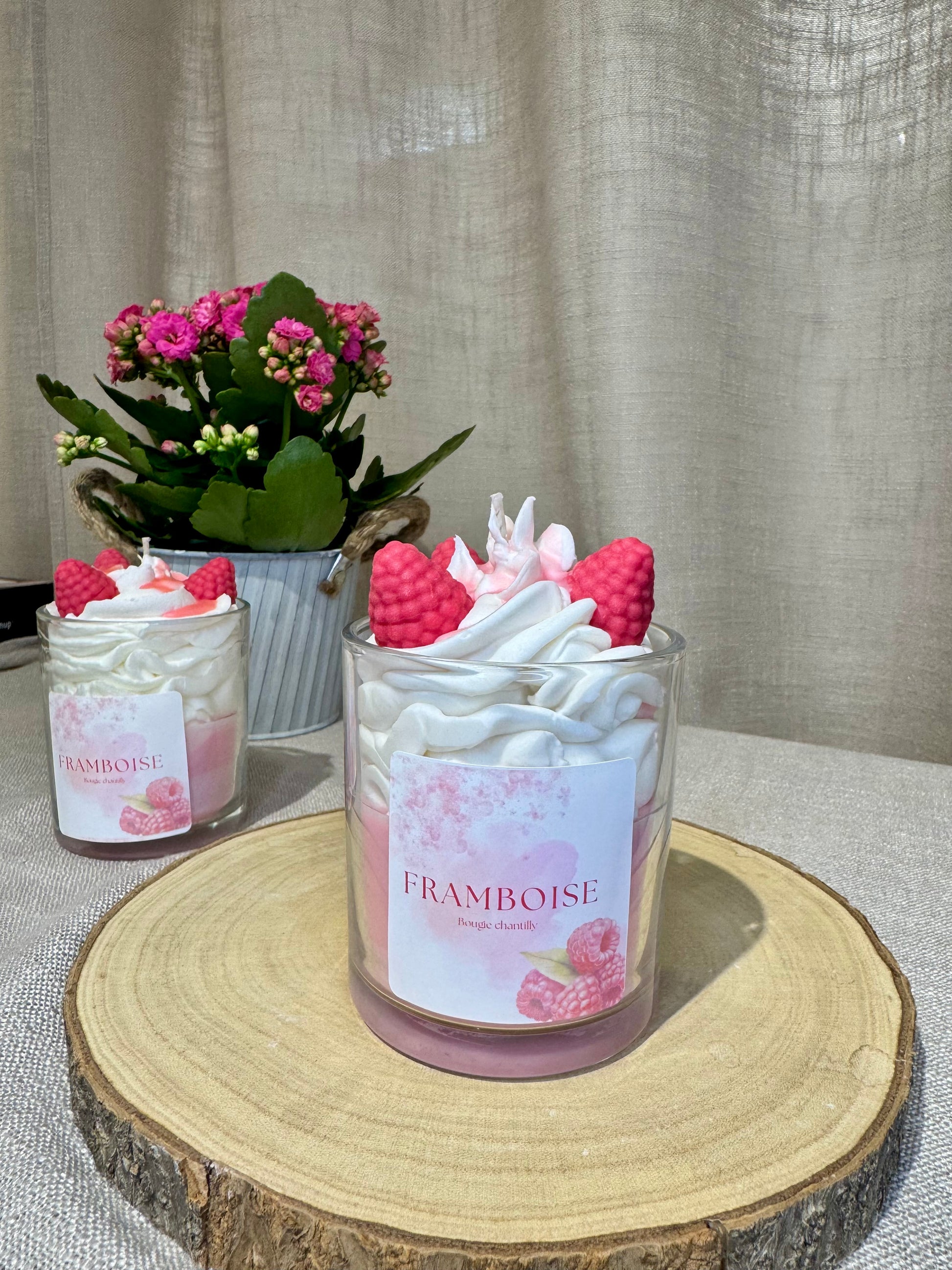 Bougie chantilly Framboise