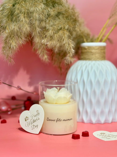 bougie "Bonne fête maman"