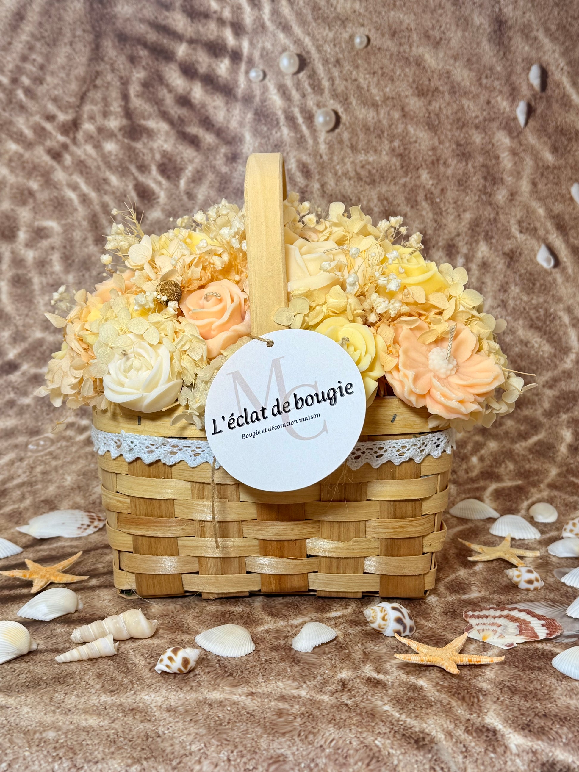 Panier Bouquet Éternel – Collection Été