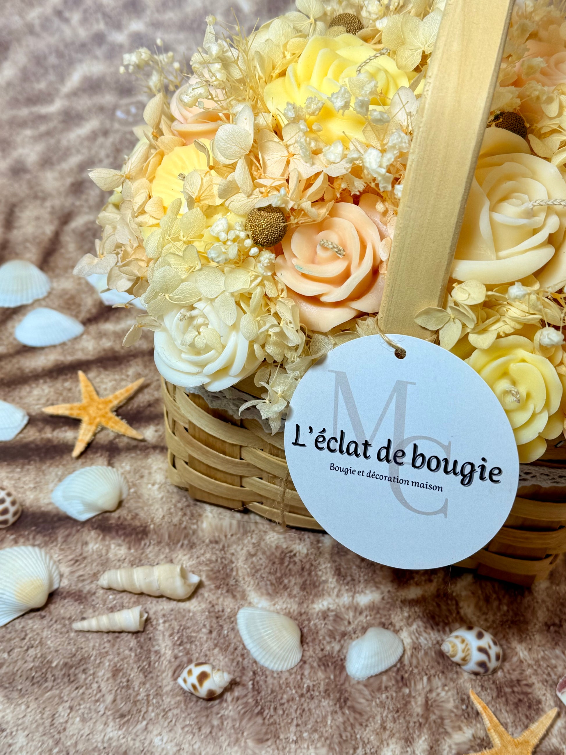 Panier Bouquet Éternel – Collection Été