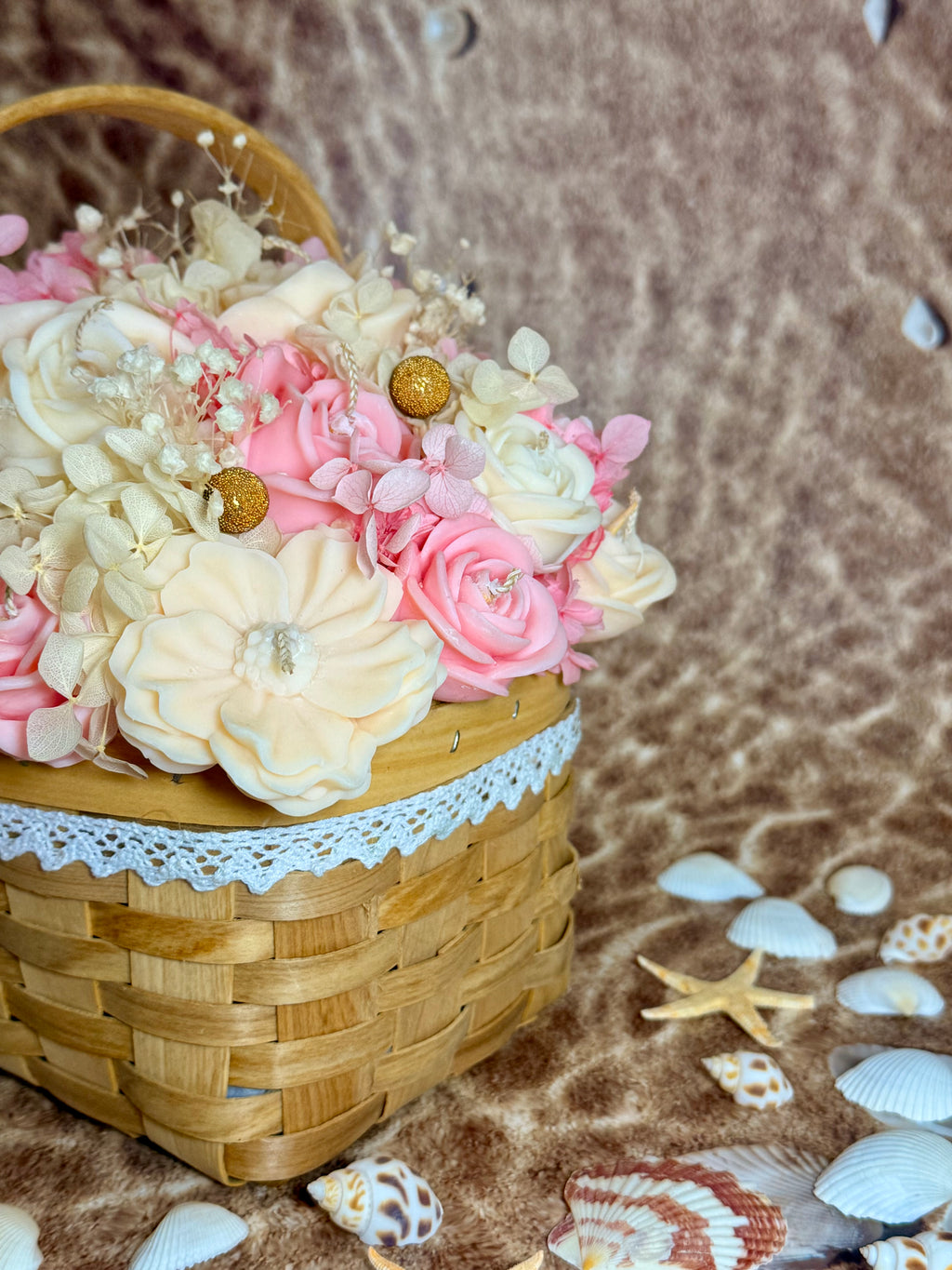 Panier Bouquet Éternel – Collection Été