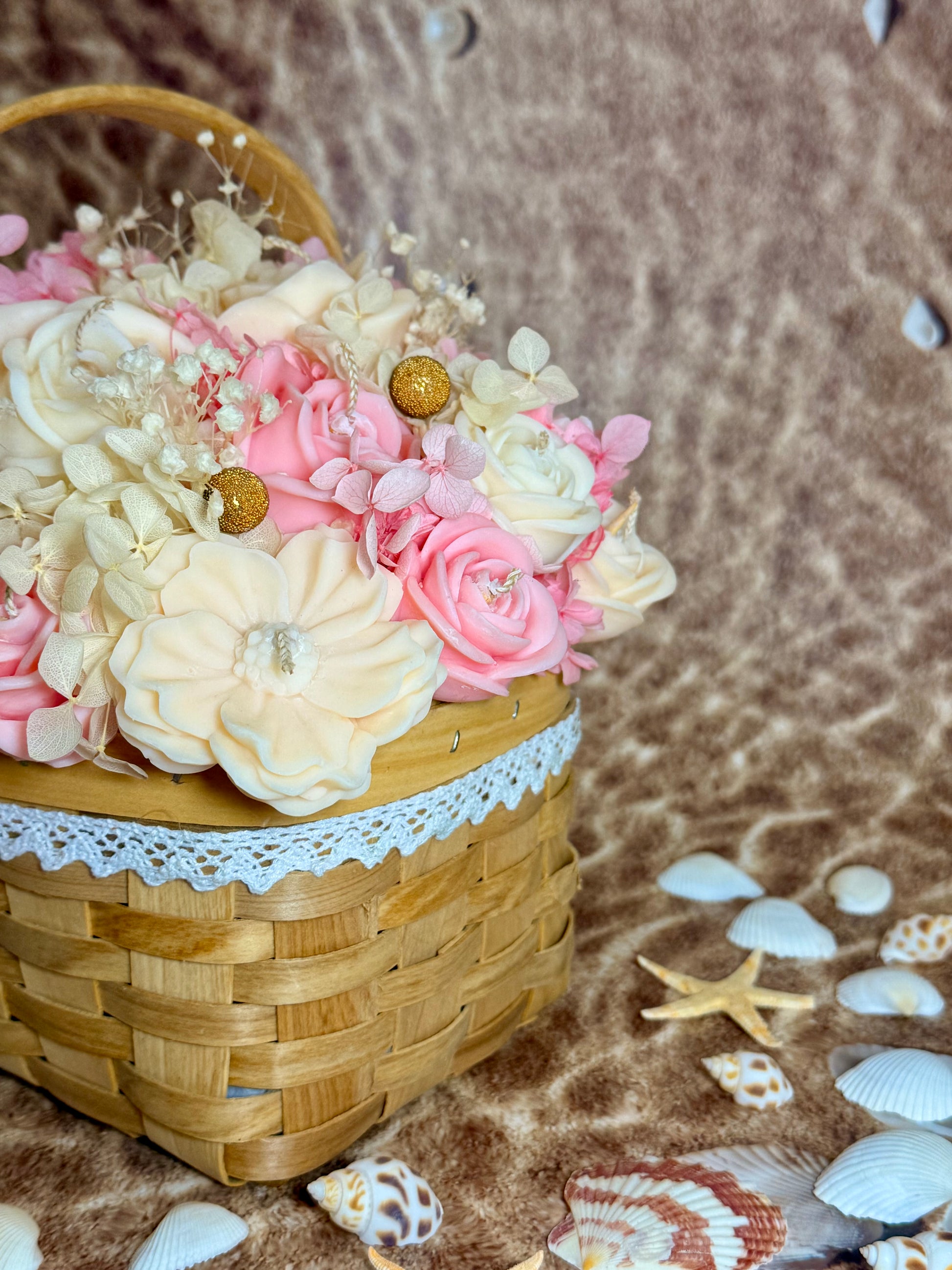 Panier Bouquet Éternel – Collection Été
