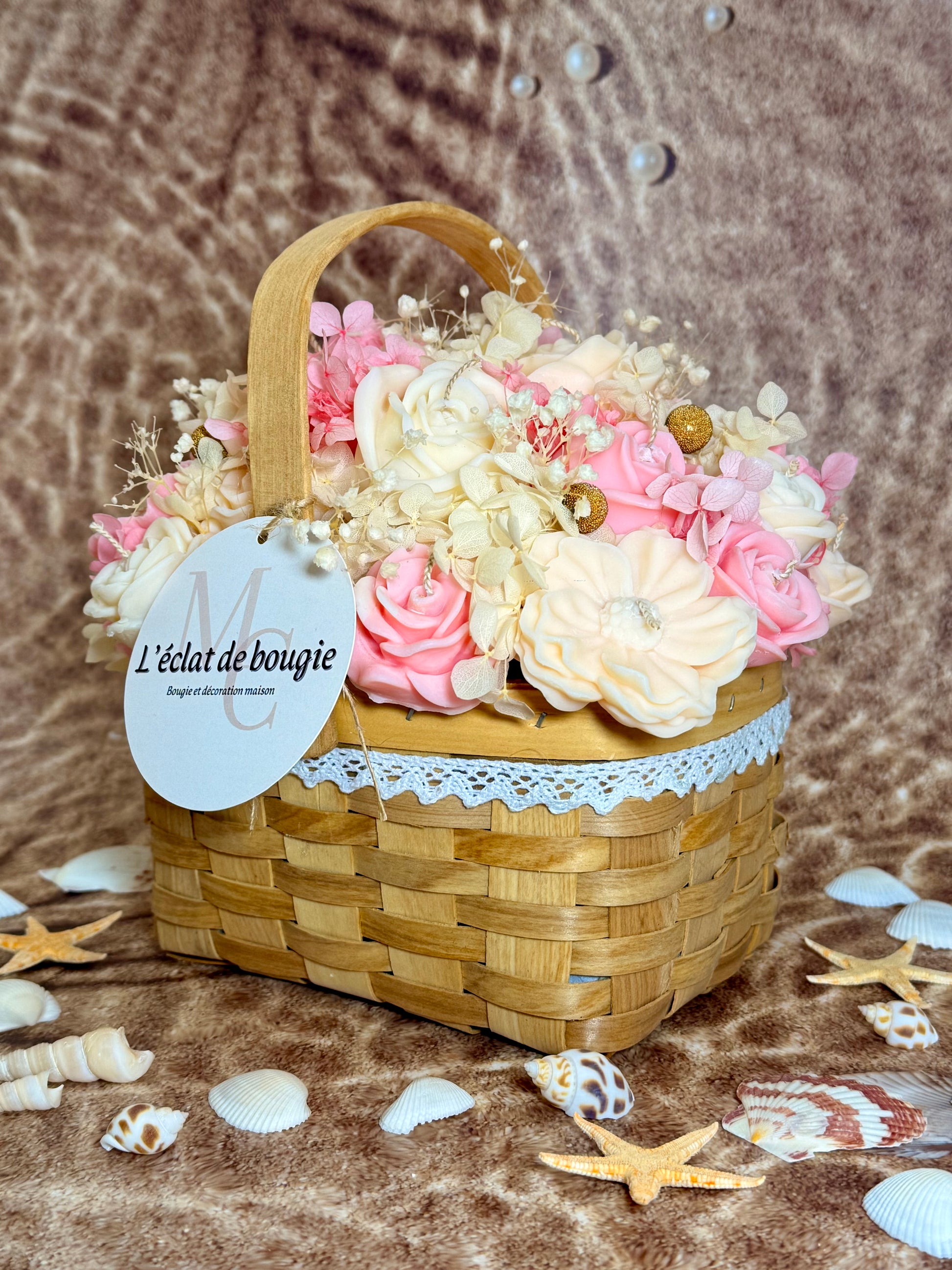 Panier Bouquet Éternel – Collection Été