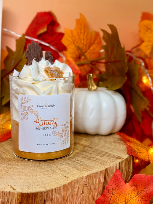 bougie chantilly automne