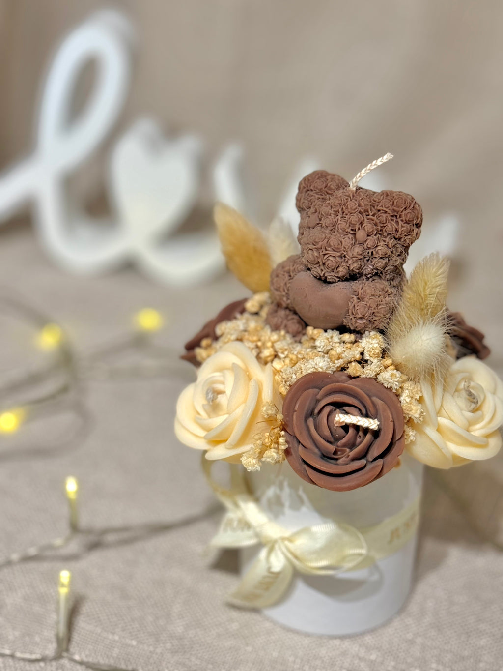 Petit bouquet ourson – Édition Saint-Valentin
