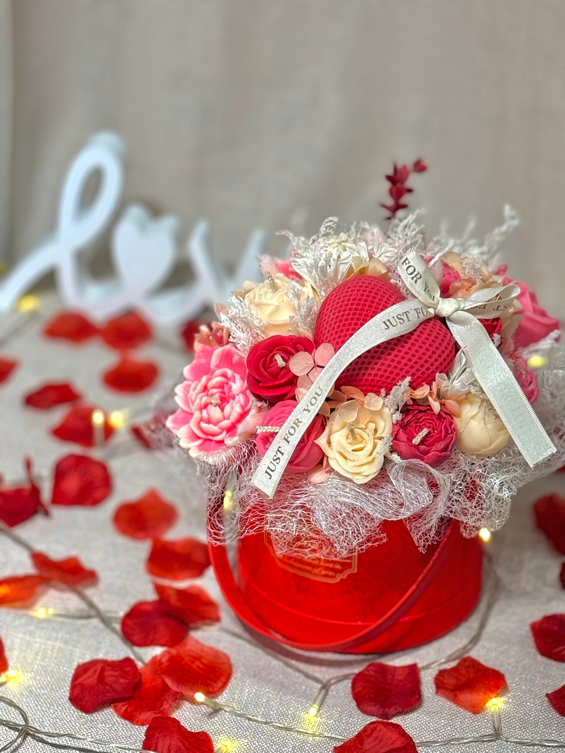 Bouquet spécial Saint-Valentin rose