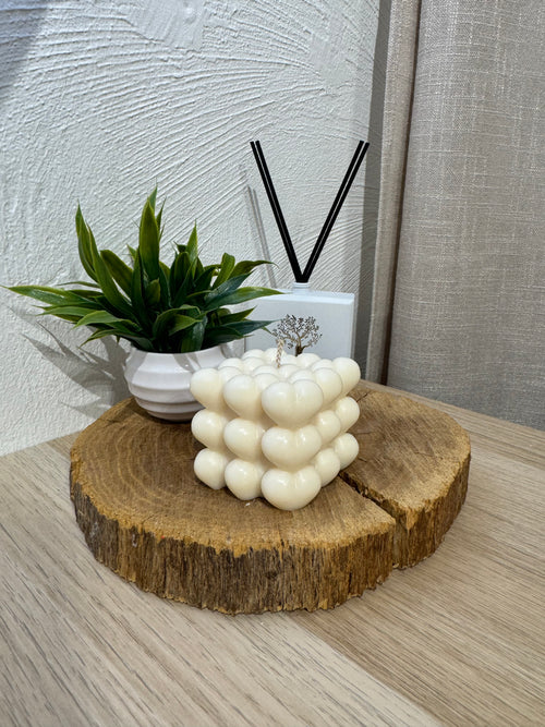 Bougie Bulle coeur